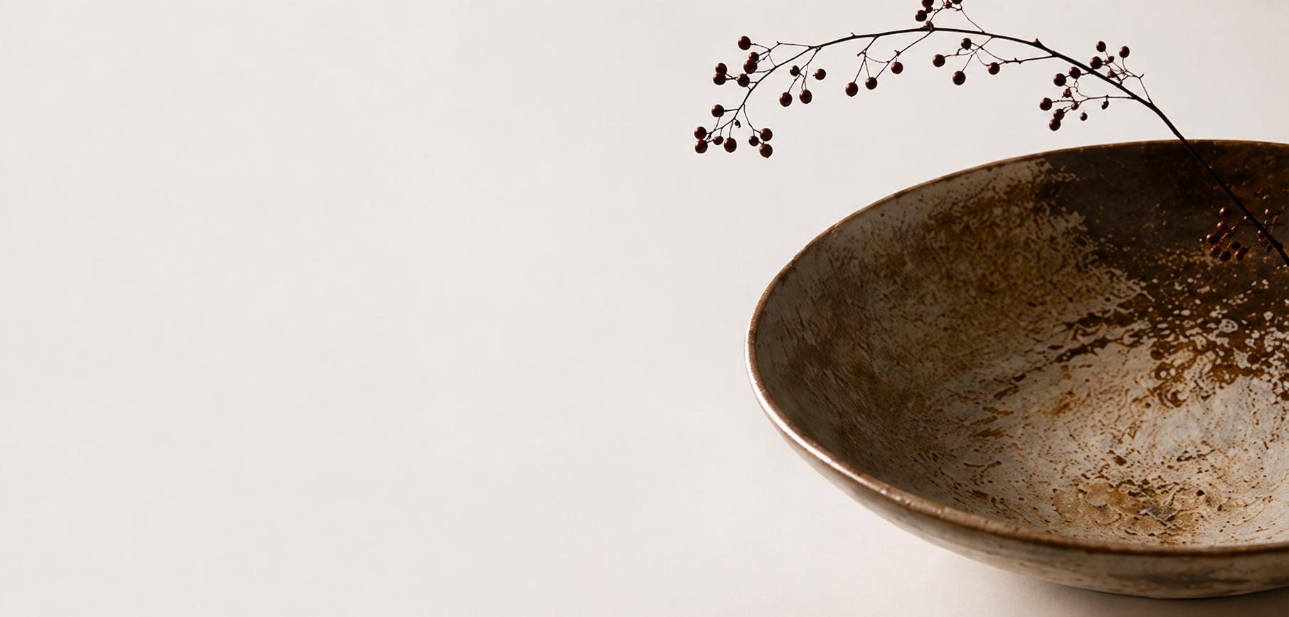 和食器と枝もの